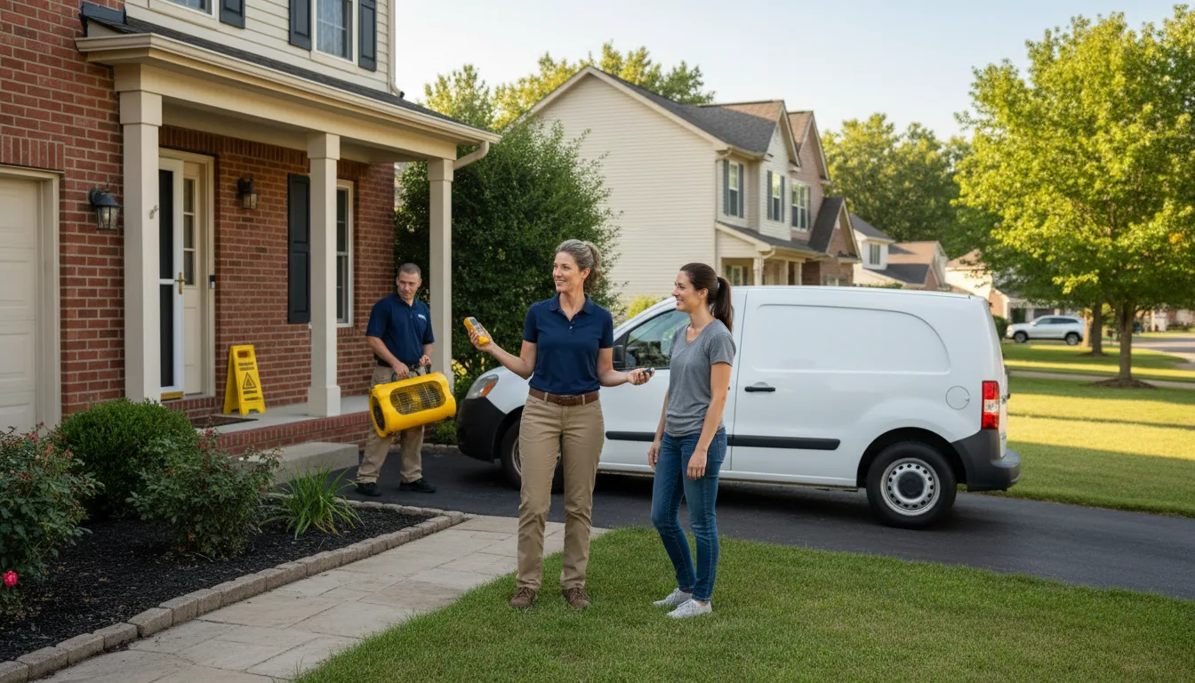 Residential water damage restoration in Pilger, NE